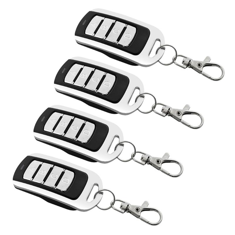 Set of 4 Wireless Remote Controls Plastic Wireless Remote Controllers Remote Control Openers Upgrades for Garage Door 1