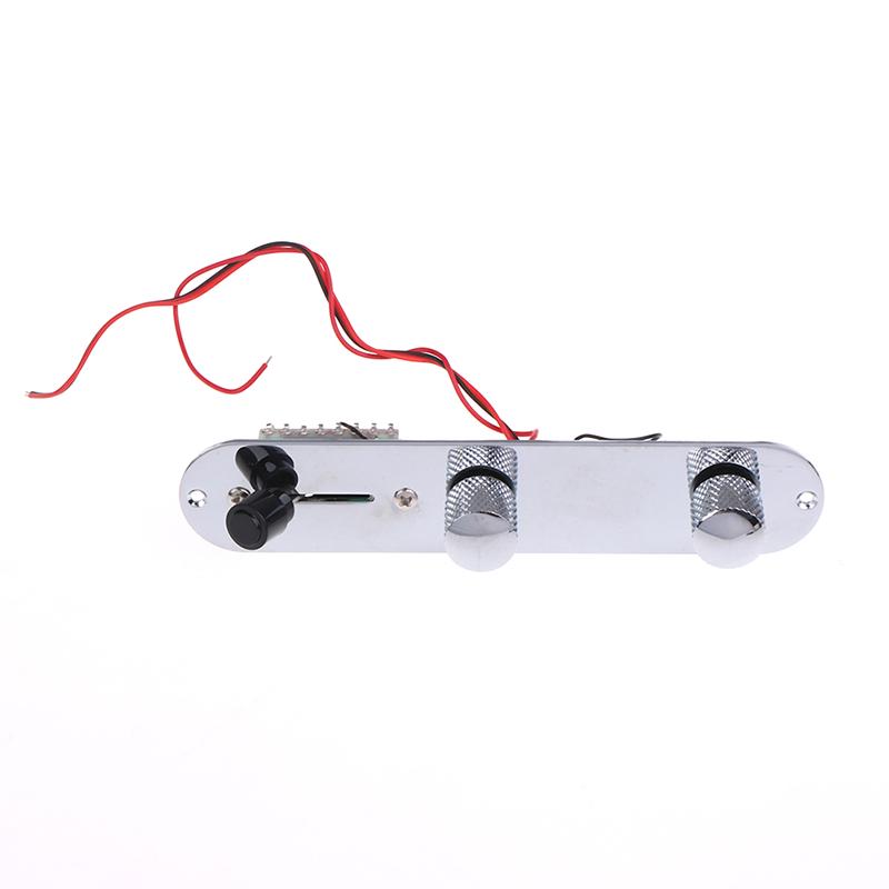Guitar Prewired Loaded Control Plate For Tele Parts Chrome