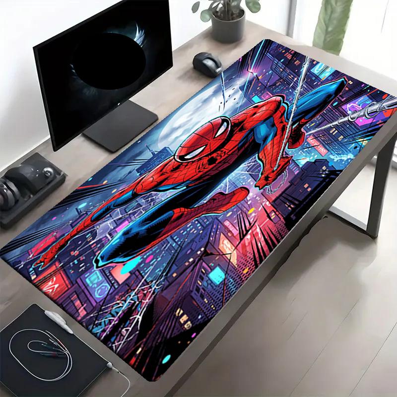 SpiderMan Print Mouse Pad, Anti‑Slip Desktop keyboard Mat, for PC Laptop Gaming Working Daily Use, Cool Festival Birthday Gift