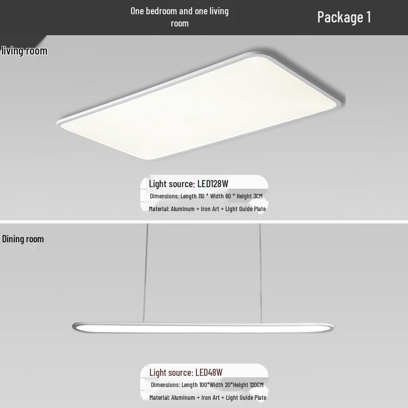 UOSU Simple White LED Ceiling Light