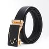 Men'S Belt No Standard Casual Belt Foreign Trade Youth Simple Automatic Buckle Imitation Leather Iron Buckle Belt