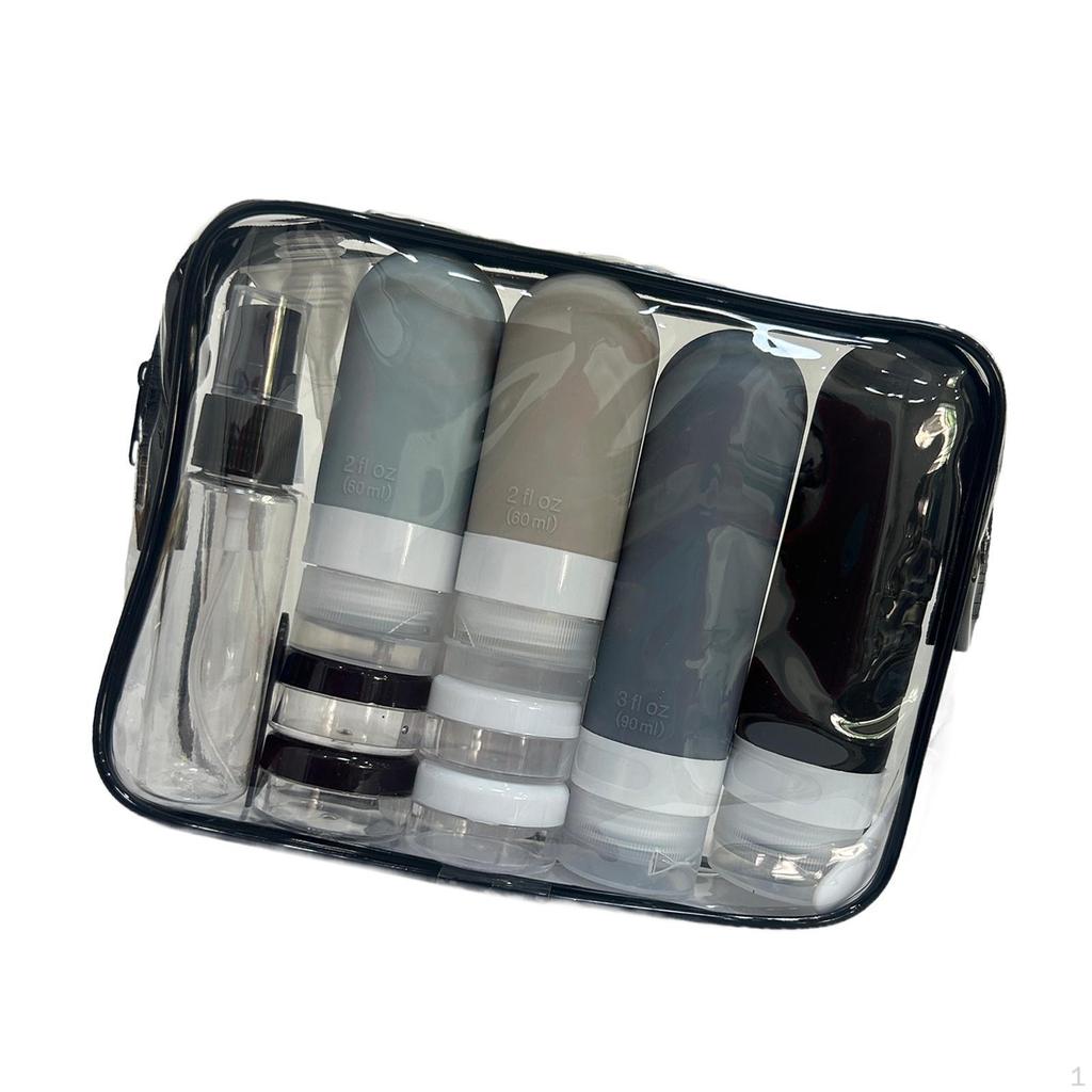 16 Pieces Travel Bottles Containers Reusable Multipurpose Empty Cream Jars Dispenser for Cosmetics