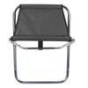 Outdoor Portable Folding Stool Aluminium Alloy Train Painting Camping Folding Stool Plus Size Silver Grey