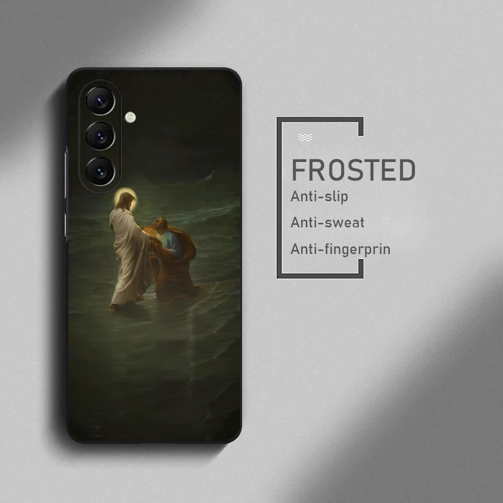 

Jesus Christ sacred God Phone Case For Samsung Galaxy S26 S25 S24 S23 S22 S21 Plus Ultra Note20 Soft Black Galaxy S21+ 5G