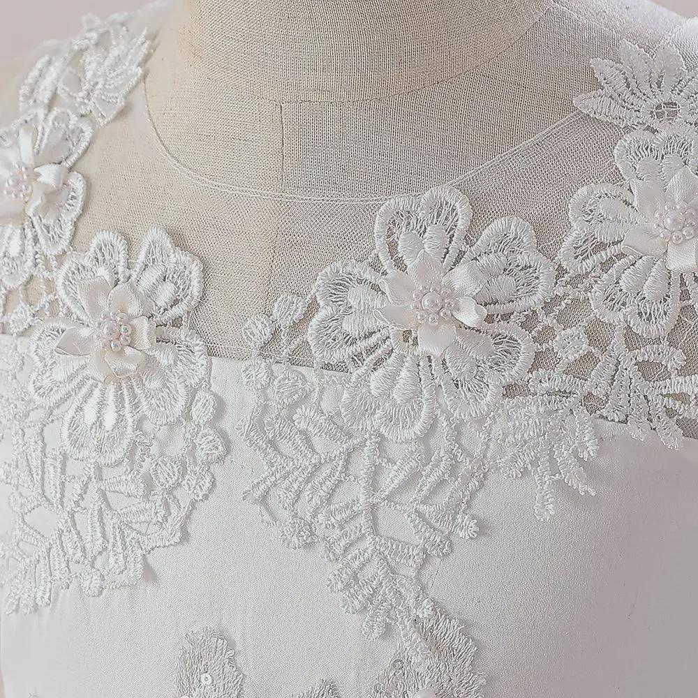 Girls' Embroidered Lace Flower Princess Dress