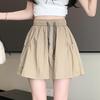 2025 Sweet Korean High-Waisted Quick-Dry Ruffle Pants with Pockets