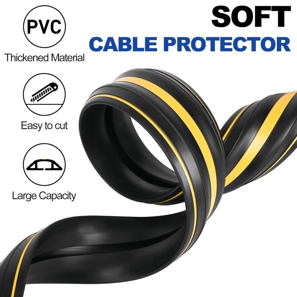 PVC Wire Hider 1m Power Cord Protector Professional Floor Cord Cover  Outdoor