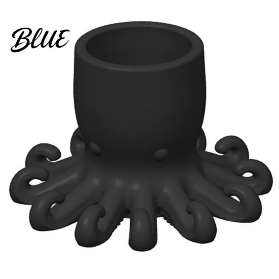 Ocean Style Decor 3D Printed Pen Holder Octopus Shape Pencil Cup Cute Paintbrush Holder Animal Desktop Organizer for Home Office Accessory Fun Desk