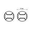 Car Headlight Metal Decoration Lamp Protective Cover for Suzuki Jimny 2019 Up Exterior Accessories