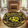 Borussia DortmundBVB Print Round Rug, Washable Floor Carpet, For Entryway Dorm Laundry Room Office Study, Home Decor Birthday Christmas Gift