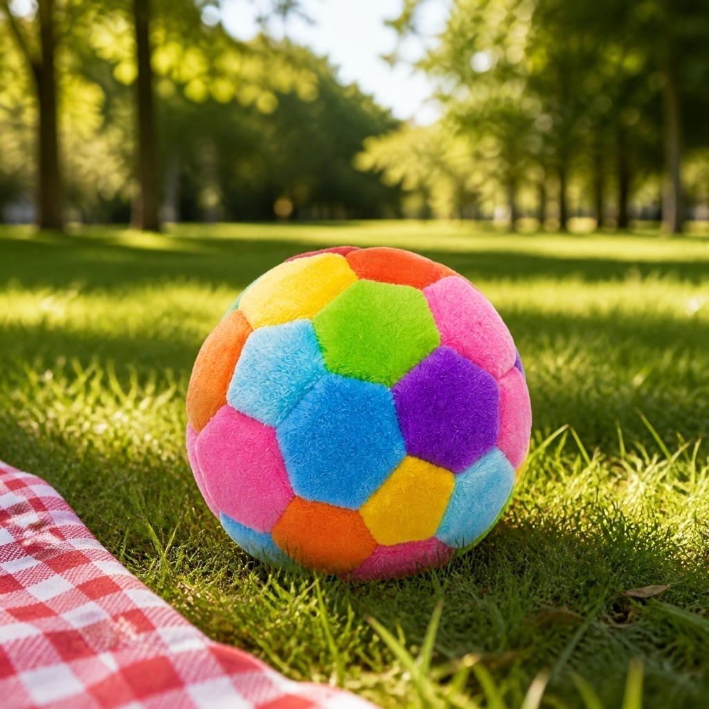 Soft Plush Ball Toy for Pets Durable Interactive Chew Toy Lightweight and Safe for Dogs and Puppies