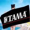 Stylish T-TAMA Drum Beach Towel Colorful Bath Towels for Girl Microfiber Quick Dry Custom Sand Free Beach Yoga Spa Gym Pool