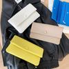 Korean Style Envelope Wallets PU Leather Change Bag Simple Women Long Clutch Bag  Outdoor