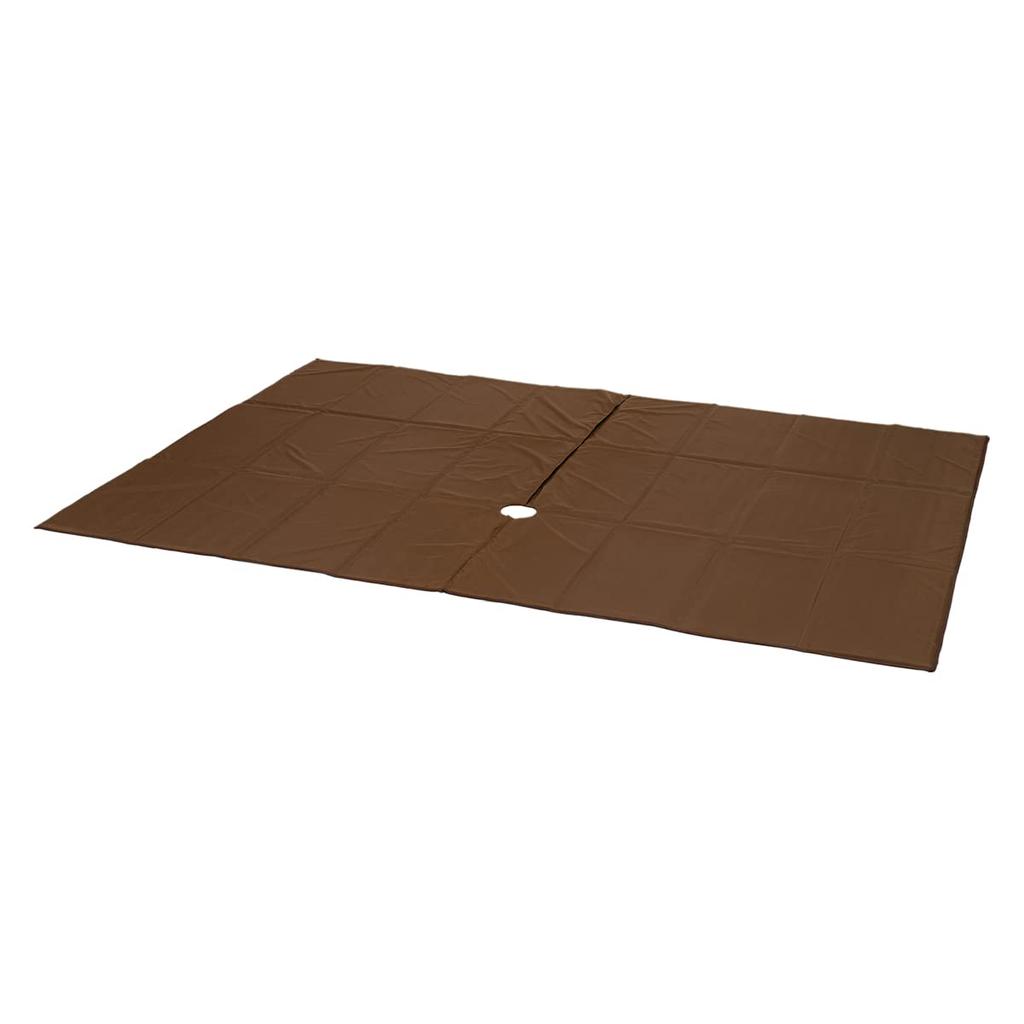 DOD One-Pole Tent RX (M) Mat (3-4 Person), 280 X 210 Cm, MA3-953-BR, Brown
