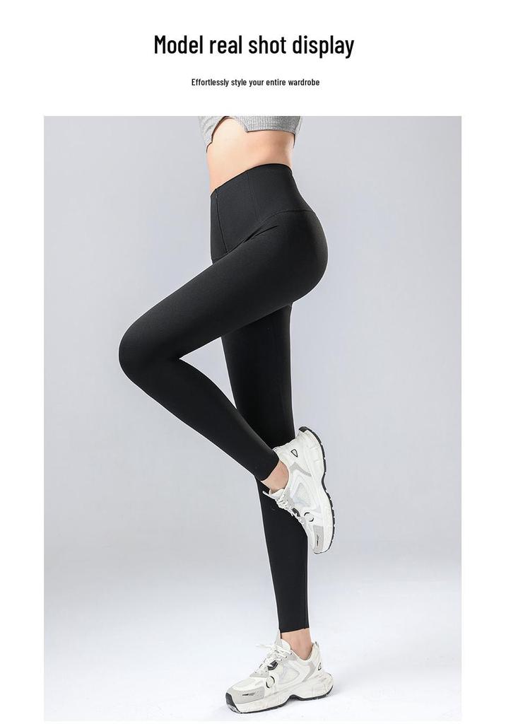Zipper Button High Waist Tummy Control Shark Skin Pants - Spring/Summer Hip Lifting, Leg Lengthening, Nine-Point Barbie Pants 2026.
