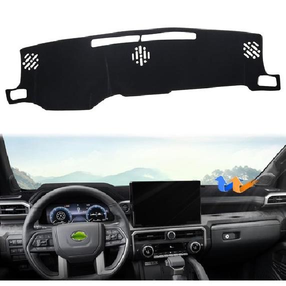 Anti-Glare Fit 2024-2025 Toyota Tacoma Pickup Dashboard Cover Pad Dash Mat Black