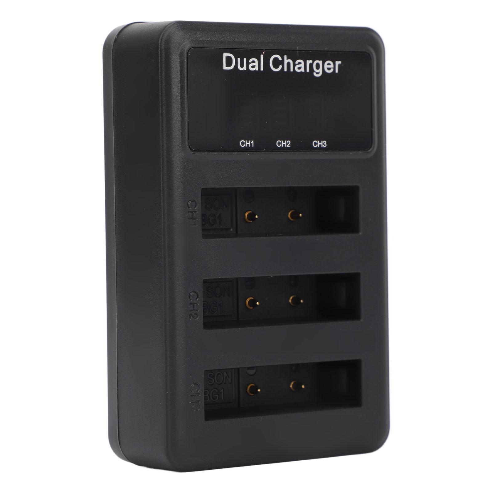 

Набор из 3 зарядных устройств для аккумуляторов NP BG1 Micro USB Зарядное устройство для аккумуляторов цифровой камеры с ЖК-дисплеем питания для путешествий