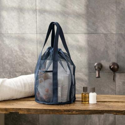Kulturbeutel aus Netzstoff, große Kapazität, zum Organisieren trockener Essentials, handlich, faltbar, leichtes Design