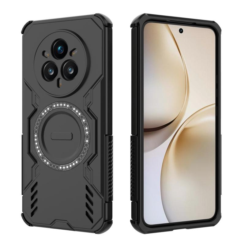For Realme 14 Pro Plus Case Cover OPPO Realme 14 Pro Plus Capas Annular Magnetic Magsafe Wireless Charge Case Realme 14 Pro Plus