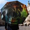 Dragon's Fiery Warcraft game Automatic Folding Umbrella - 8-Rib Travel Umbrella with Auto Open/Close & Portable Gifts for holidays or birthdays