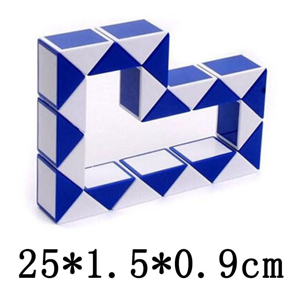 2Pcs/Set Creative Magic Snake Shape Toy Game 3D Cube Puzzle Twist Puzzle ToyS Gift Random Color