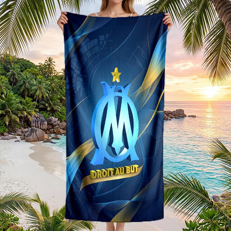 Telo da Spiaggia Asciugatura Rapida in Microfibra Assorbente Portatile da Viaggio Nuoto Olympique Lyonnais FC