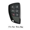 For Chevy Chevrolet Tahoe Suburban GMC Yukon Silicone 6 Buttons Car Key Fob Ring Chain Cover Case Rubber Protection 2021-2025