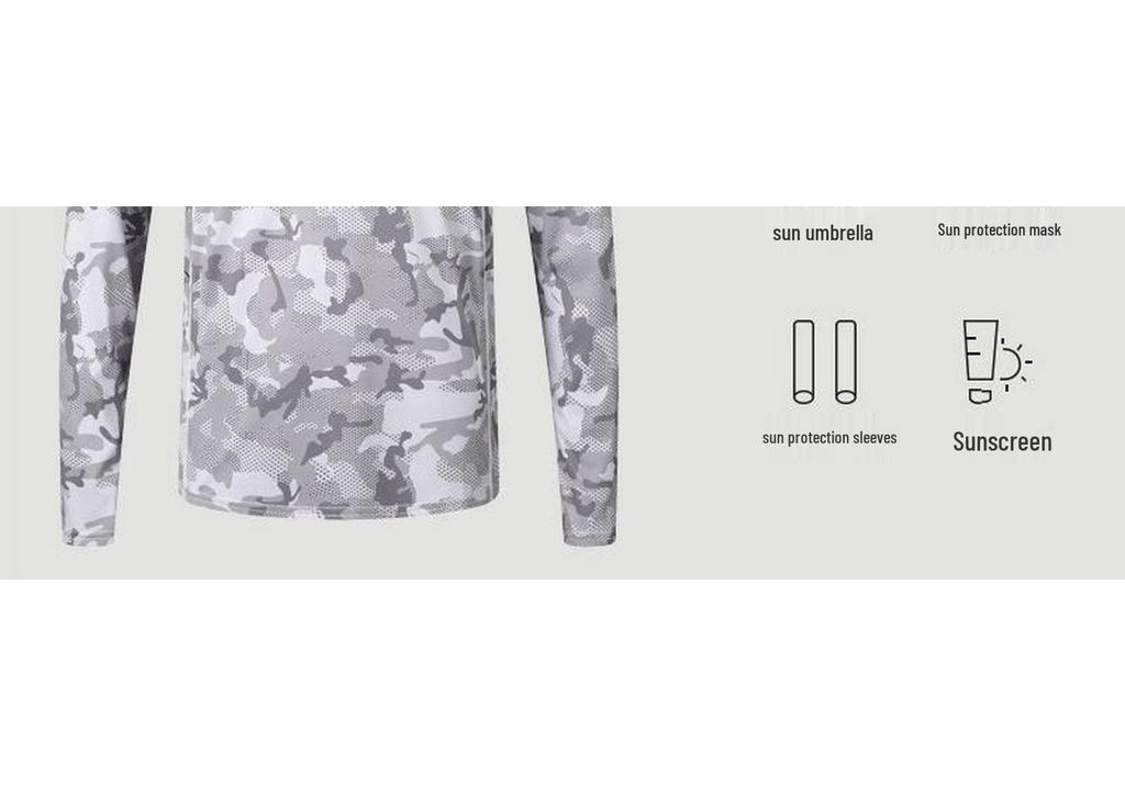 Men's Camouflage Sun-Protective Quick-Dry Ice Silk Fishing Apparel