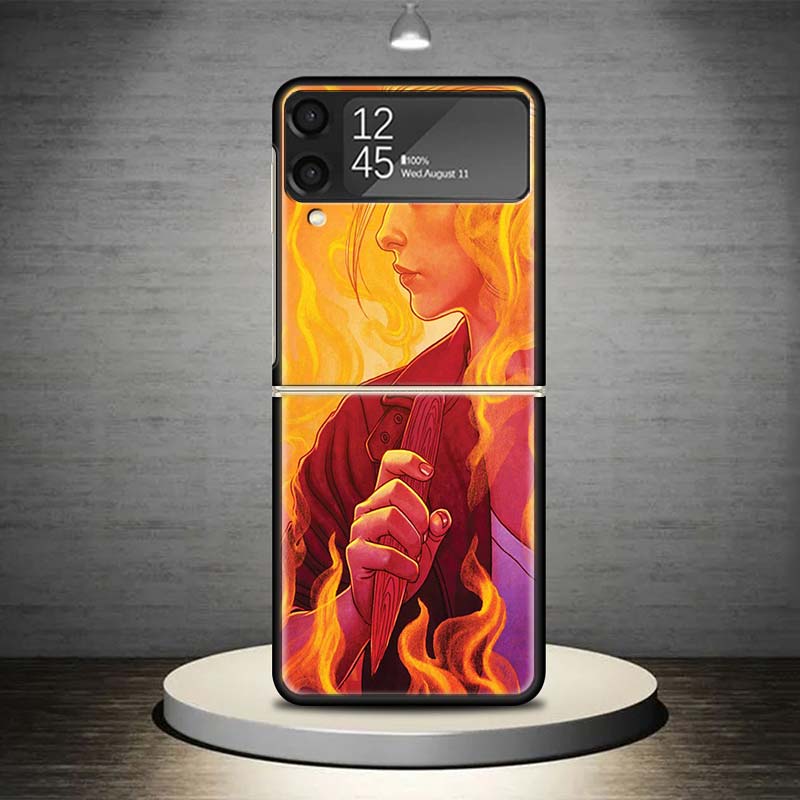 The Vampire Slayer Buffy Phone Case For Samsung Galaxy Z Flip 7 6 5 4 3 5G Shockproof Cover Z Flip7 Flip6 ZFlip5 Flip3 Flip4 Lux