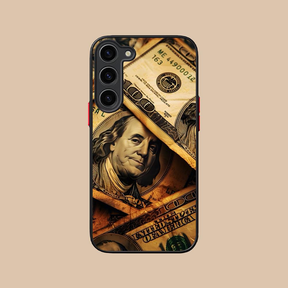 USD Dollar Silicone Mobile Phone Case for Samsung Galaxy S26 S25 S24 S23 S22 S21 Plus FE Ultra Colorful Cover