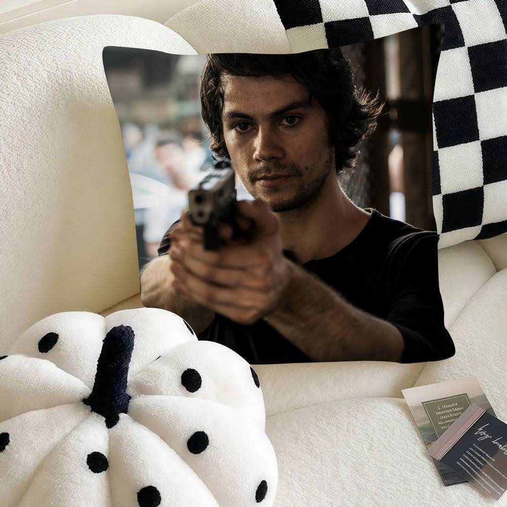 Dylan OBrien Pillow Case Fashion Square Pillowcase Bedroom Sofa Room Ins Decoration Leisure