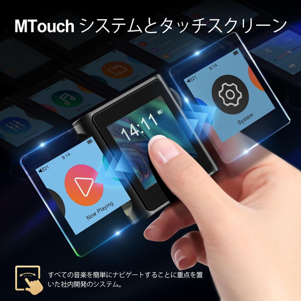 SHANLING M0S Portable Music MP3 HiFi CS43131 MicroSD Card Expandable up to Bluetooth Supports USB Digital MTouch OS Digital Audio Player Player,