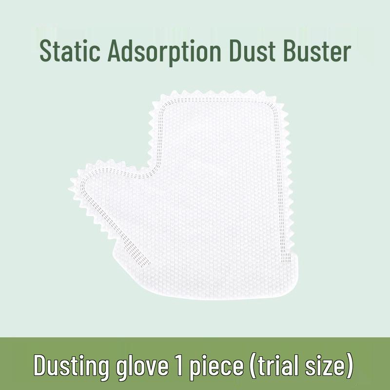 Elektrostatische Staubentfernung Einweg-Handschuhe - Vliesstoff zur Haaraufnahme, Haushaltsreinigung und Fensterwischen.