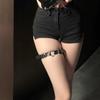 Love Dark Punk Jk Belt Leg Ring Female Sexy Thigh Jewelry Hot Girl Strap Leg Chain Accessories Decoration