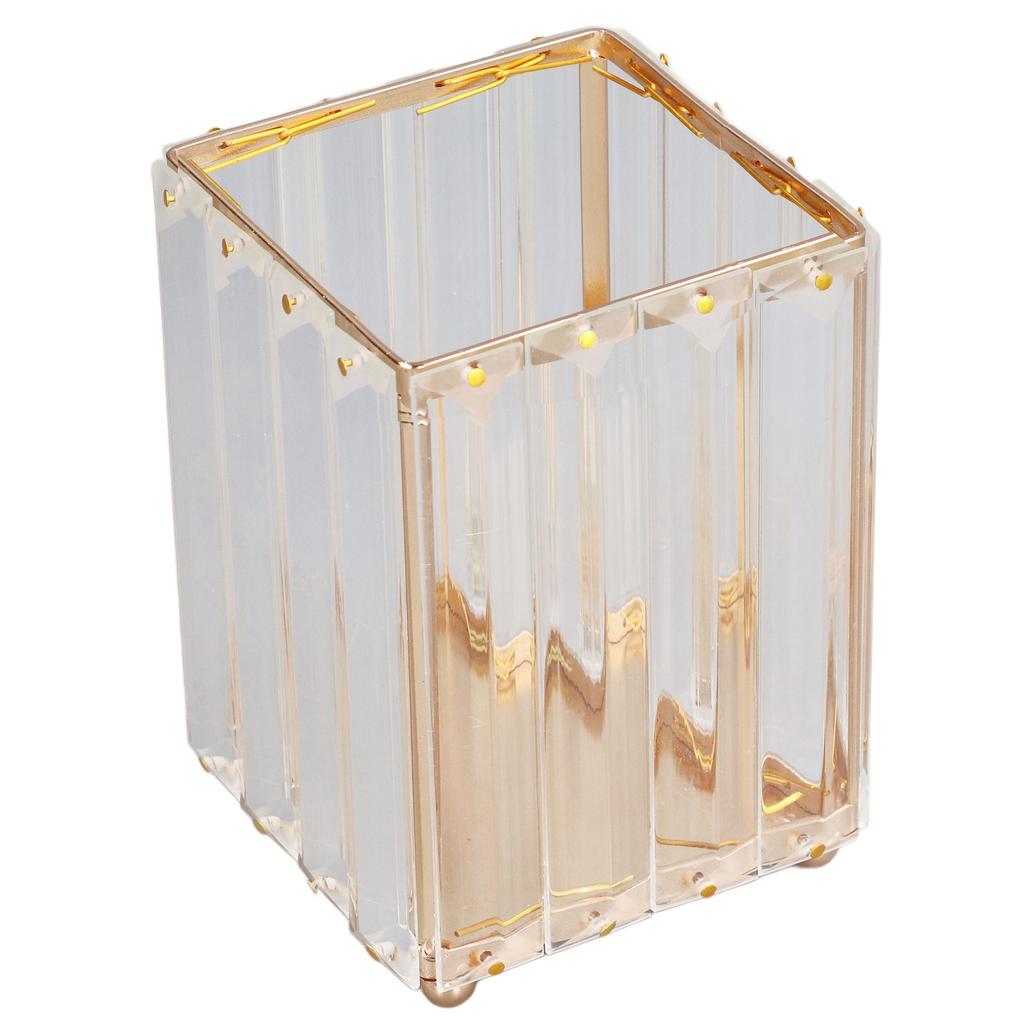 Makeup Brush Holder Large Capacity Elegant Style Durable Fadeless Corrosion Resistant Makeup Brush Organizer