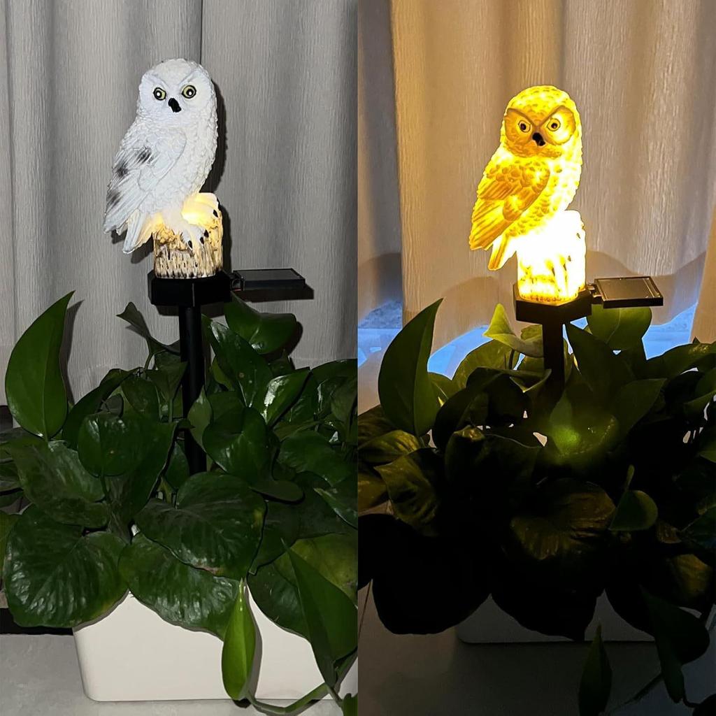 LED Solar Owl Garden Light - Outdoor Decorative Lawn and Landscape Ornament