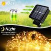 Outdoor Solar LED String Lights Copper Wire 8 Modes Fairy Lights for Christmas Yard Party Wedding Halloween Tree Decoration