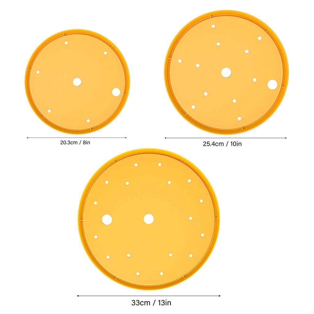 2Pcs Round Planter Insert PP Reusable Removable Plant Pot Insert with Drainage Holes for Indoor Outdoor Use