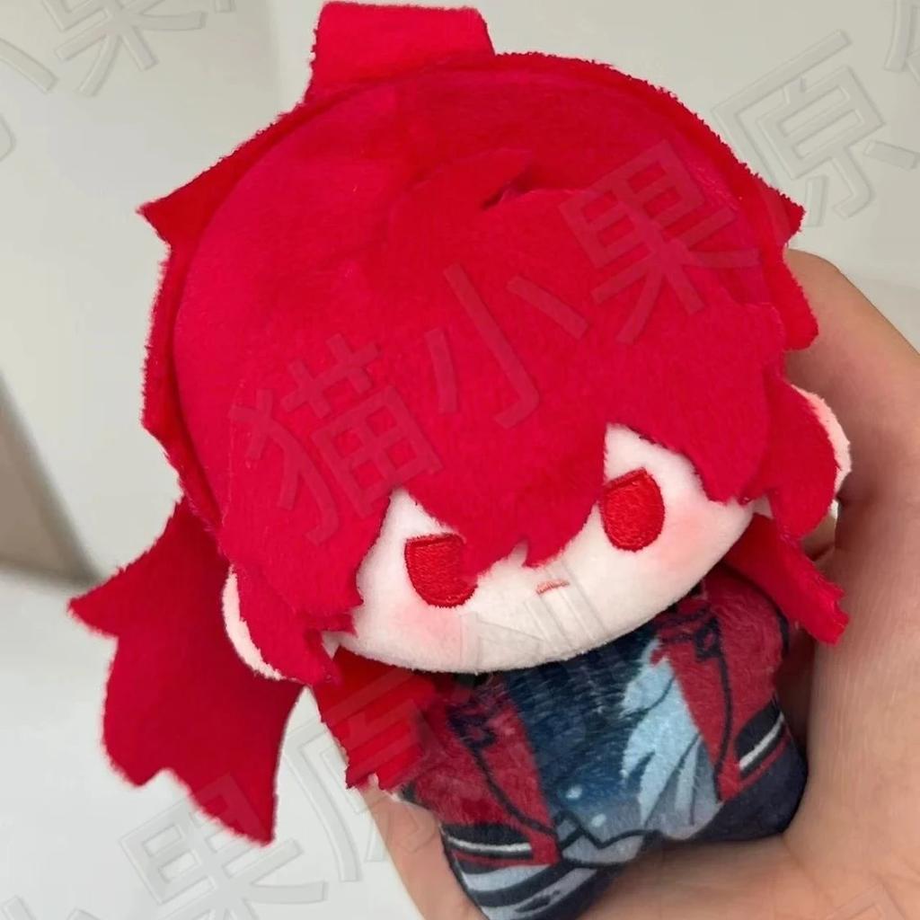 Game Genshin Impact Diluc Ragnvindr Cartoon Printed Plush Cotton Starfish Body Cosplay Pendant Cosplay Keychain Gift 10cm