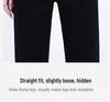 Women's High Waist Slimming Black Cigarette Jeans - Slim Fit Straight Leg Pants for Petite, Perfect for Spring and Autumn 2025