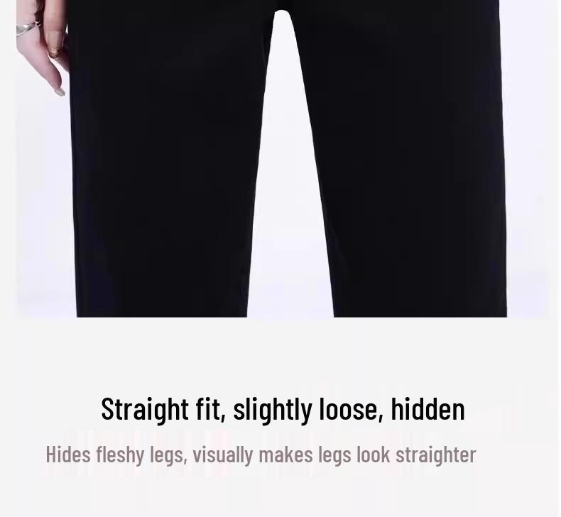 Women's High Waist Slimming Black Cigarette Jeans - Slim Fit Straight Leg Pants for Petite, Perfect for Spring and Autumn 2025