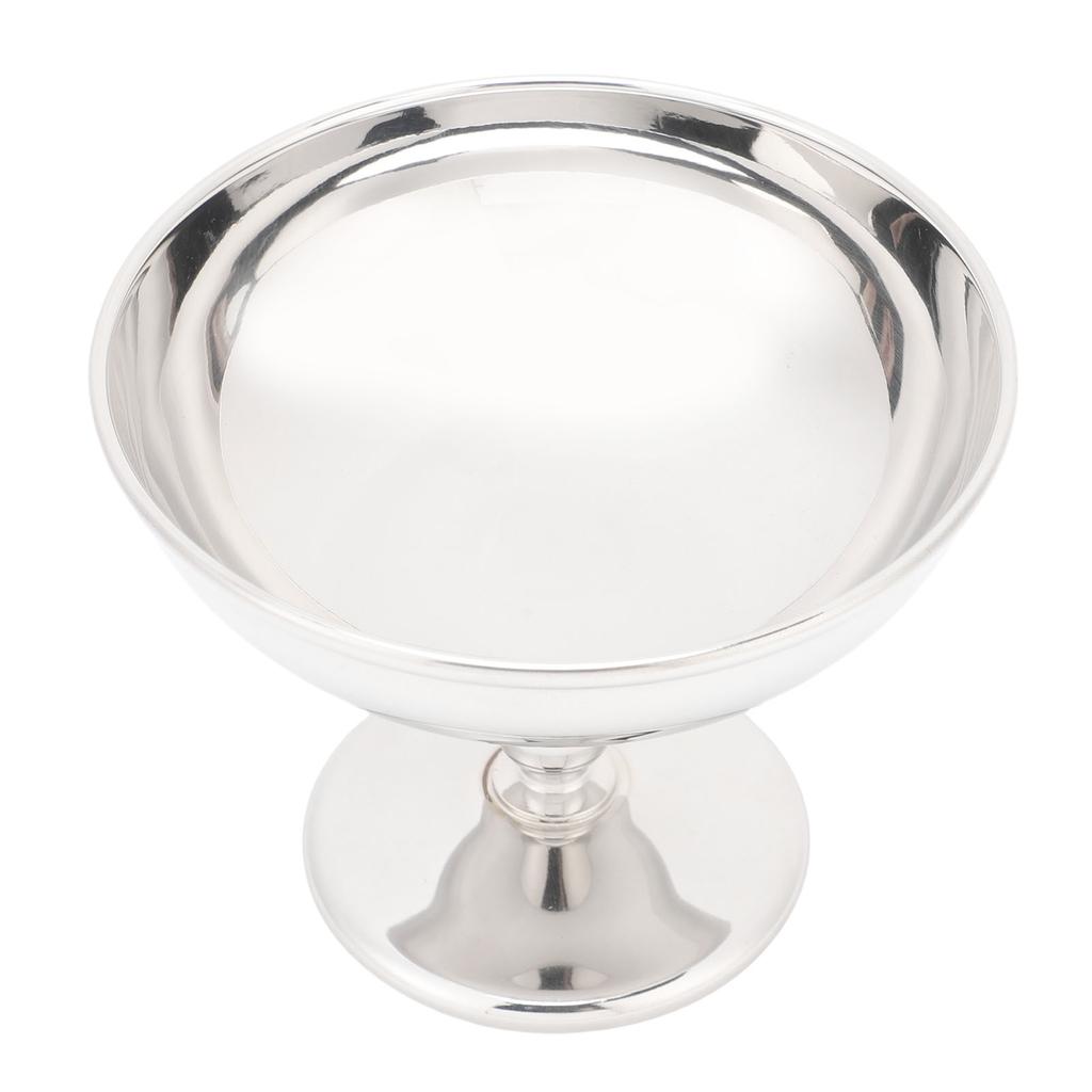 Ice Cream Cup 304 Stainless Steel Dessert Serving Bowl Footed Snack Candy Cup for Salad Fruit Pudding Yogurt Party