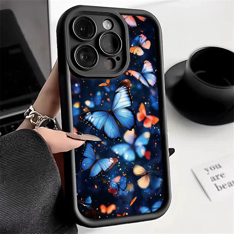 INS Retro Butterfly Flower Phone Case For Google Pixel 9 Pro XL 7A 8A Pixel 8 7 Pro Case Shockproof Soft Silicone Protect Cover