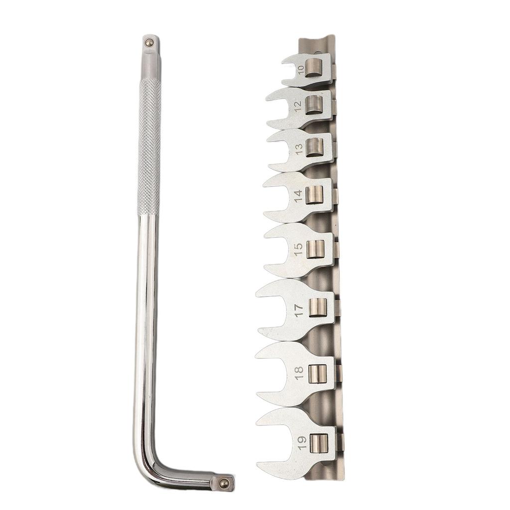 Bent Bar Wrench 3/8 Inch Drive Wrench Greasy Environments 3/8 Drive Ratchet Compatible Double End Socket Excellent Material Gear