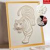 5D DIY Pearl Diamond Painting Kit Majestic Tiger Full Drill Embroidery Mosaic Art Home Wall Decor Gift