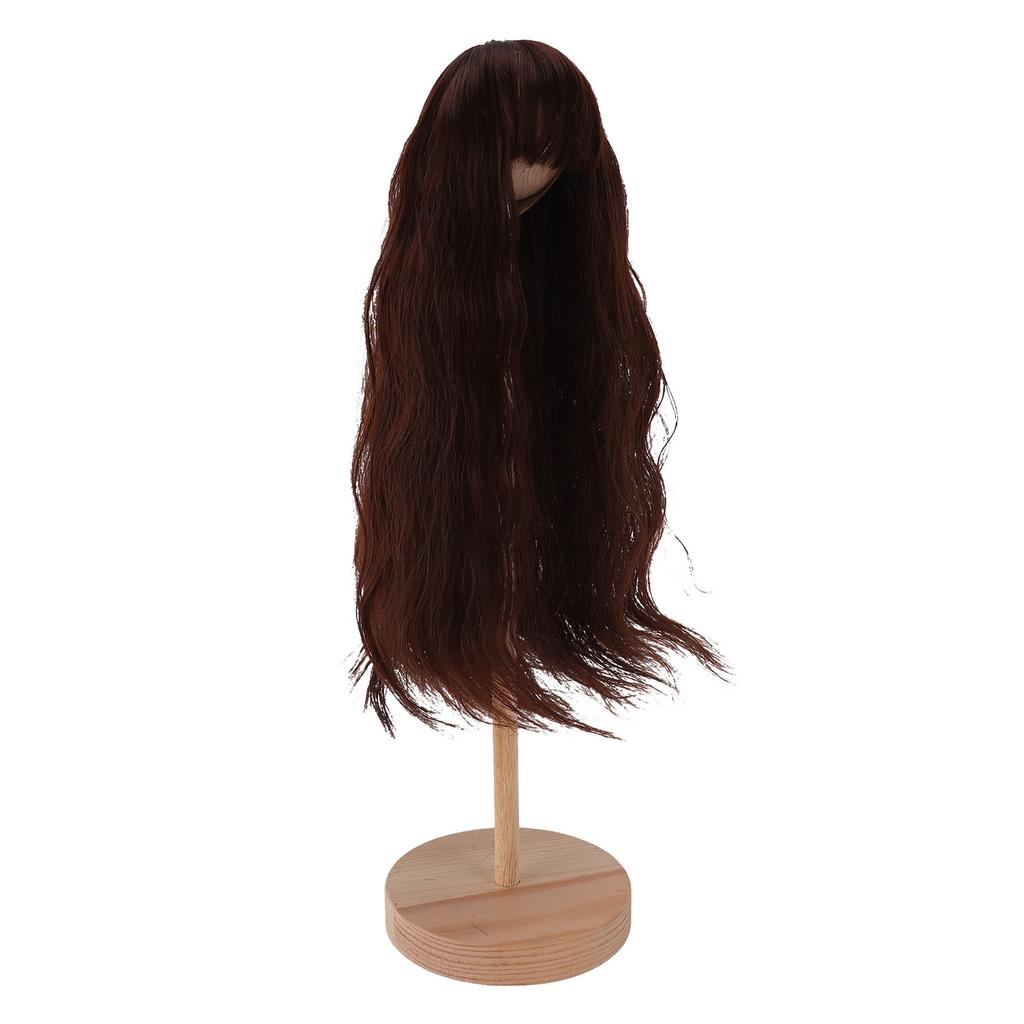 14 Doll Wig for 7 to 8in Doll DIY High Temperature Silk Ball Jointed Doll Long Curly Hair Wig with