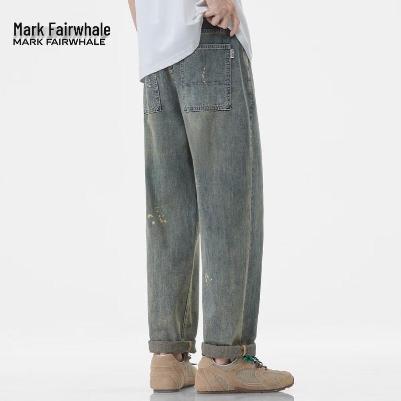 

Мужские джинсы прямого кроя Mark Fairwhale с брызгами краски 33