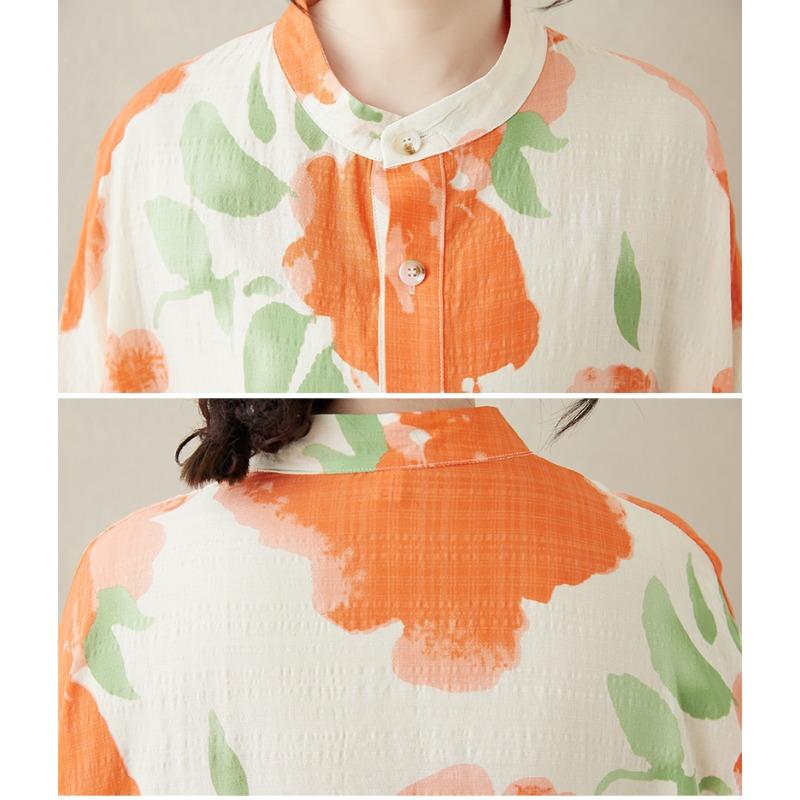 Dimanaf 2025 Women Plus Size Spring Long Dress Oversize Loose Dress Basic Casual Maxi Floral Printing Vintage