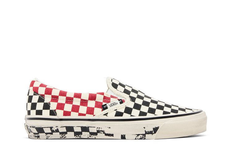 Men's Sneakers Vans LX Classic Slip-On 98 Act Of Disagreement 'Black Checkerboard'