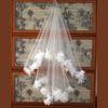 Flower Beaded Veil Wedding Veil Bridal Shower Headwear Photoshooting Accessory